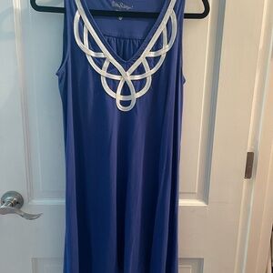 Lilly Pulitzer Blue Top with Gold Logo